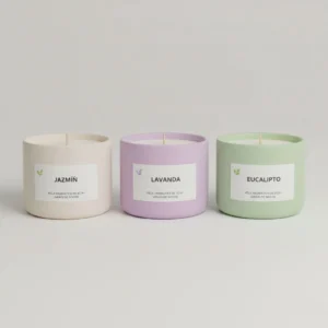 Velas Aromáticas de Soja 